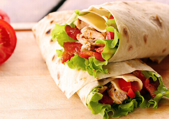 墨西哥餅，面團(tuán)分塊滾圓，熱壓墨西哥餅